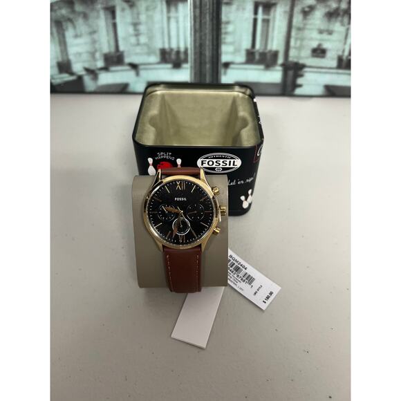 Fossil BQM2404 Fenmore Multifunction Brown Leather Watch main image 6